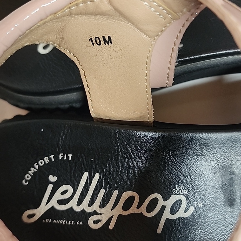 Jellypop Comfort Fit Size 10M Blush and Black Strappy Sandals - Picture 5 of 9